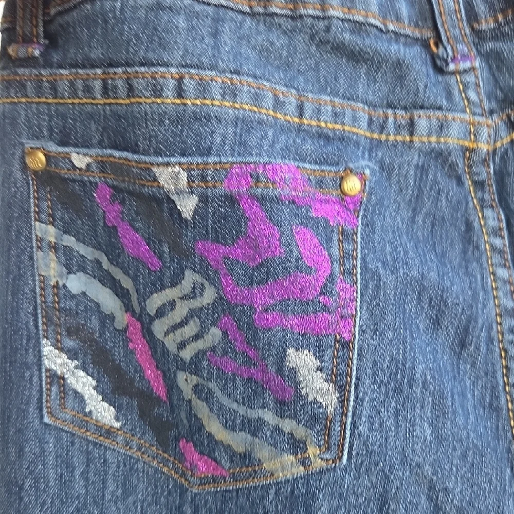 Hannah Skinnyleg Rocawear Dark Blue Skinny Jeans Size 15 Y2k - Picture 16 of 16